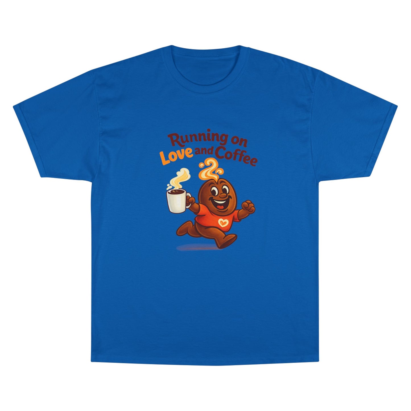Free The Bean Running On Love Coffee Tee