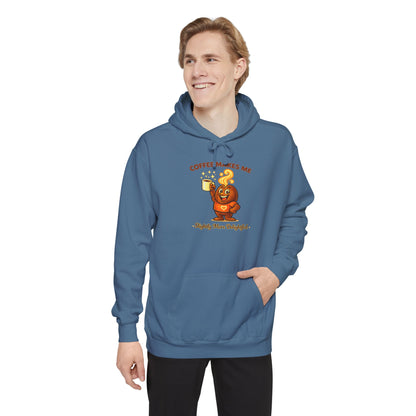 Coffee Makes Me Slightly More Delightful — Comfort Colors Hoodie