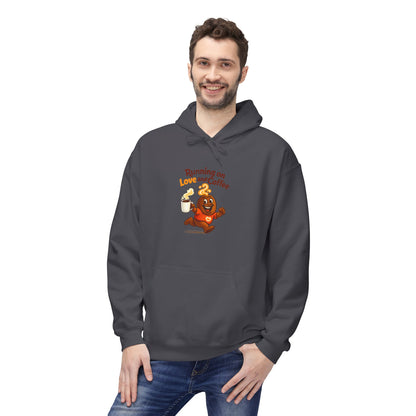 Free The Bean Running On Love & Coffee Unisex Fleece Hoodie