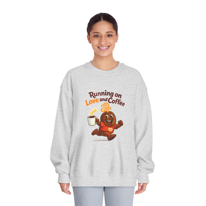 Free The Bean Running on Love & Coffee Comfort Unisex Sweatshirt