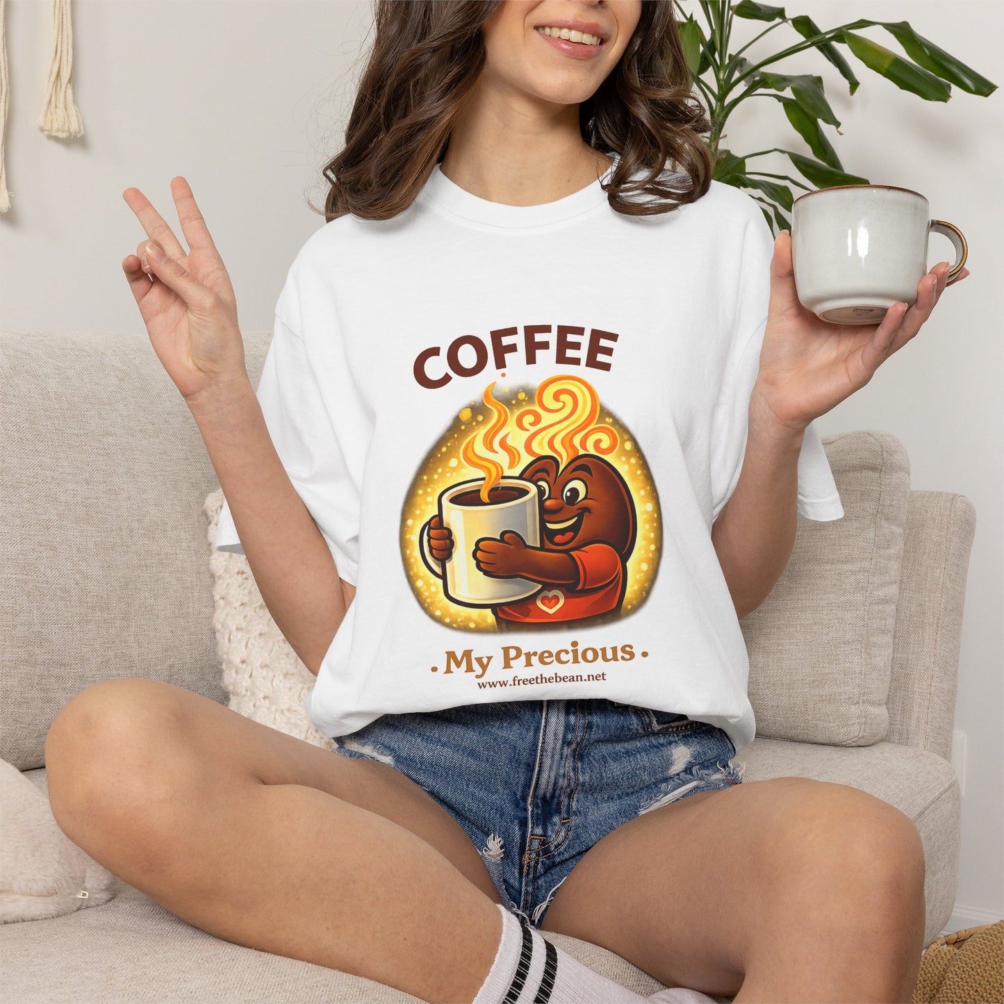 Coffee My Precious — Comfort Colors T-Shirt