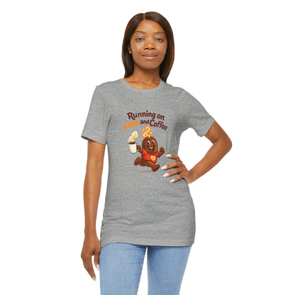 Free The Bean Running on Love & Coffee Unisex Tee
