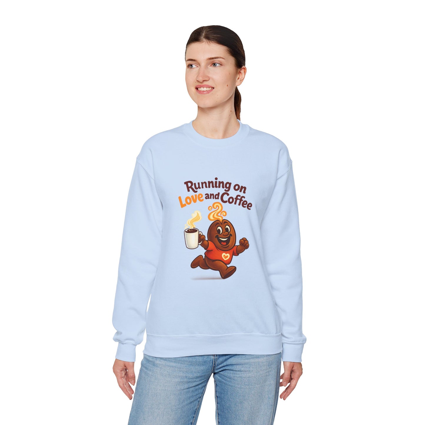 Free The Bean Running on Love & Coffee Unisex Sweatshirt