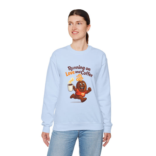 Free The Bean Running on Love & Coffee Unisex Sweatshirt