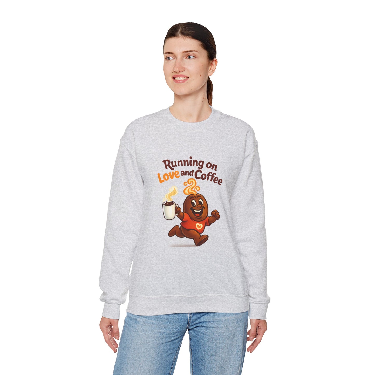 Free The Bean Running on Love & Coffee Unisex Sweatshirt