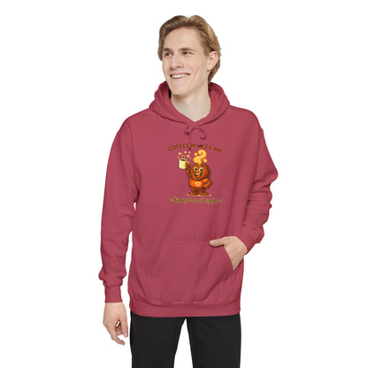Coffee Makes Me Slightly More Delightful — Comfort Colors Hoodie