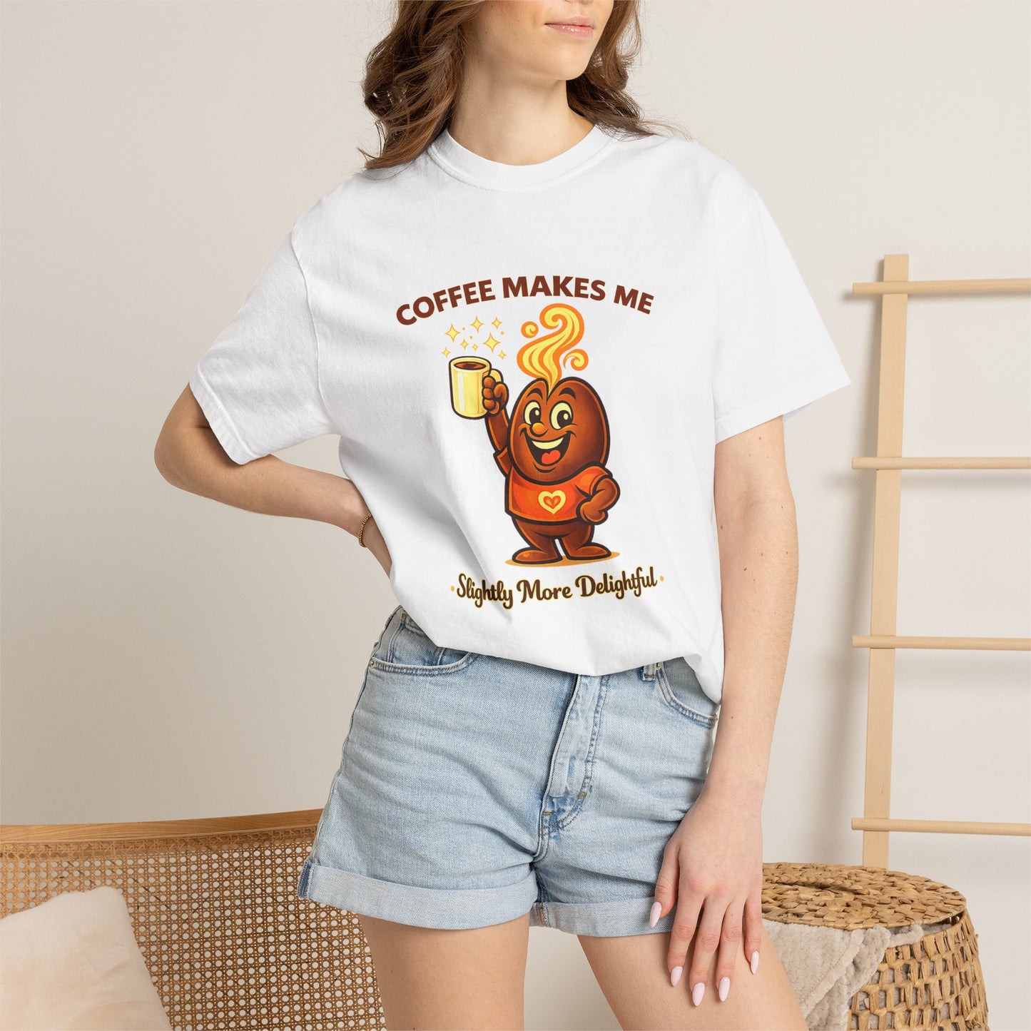 Coffee Makes Me Slightly More Delightful — Comfort Colors T-Shirt