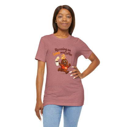 Free The Bean Running on Love & Coffee Unisex Tee