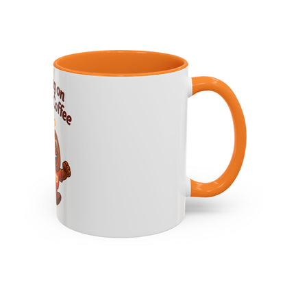 Freebie Running on Love & Coffee Colorful Mugs (11oz)