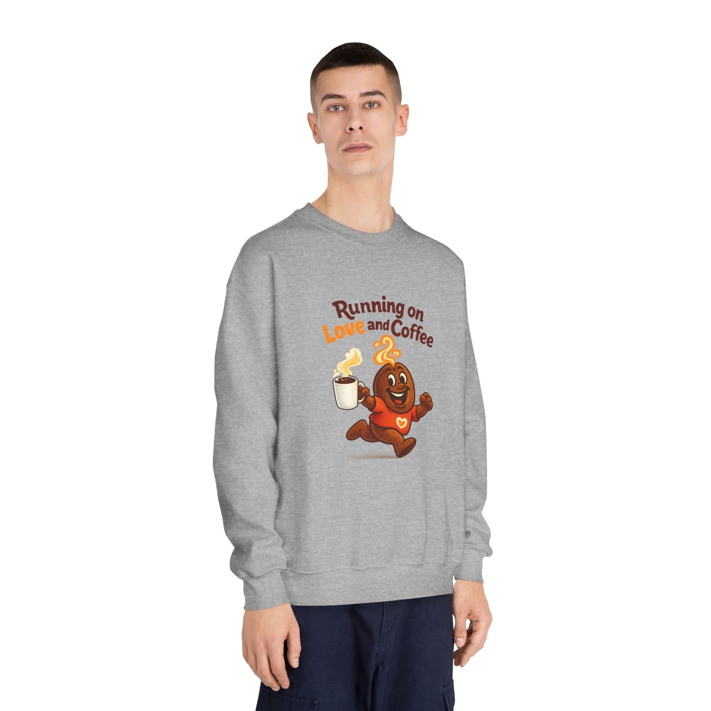 Free The Bean Running on Love & Coffee Comfort Unisex Sweatshirt