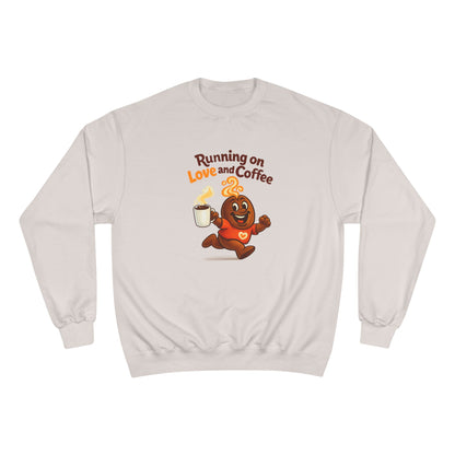 Free The Bean Running on Love & Coffee Unisex Crew Sweatshirt