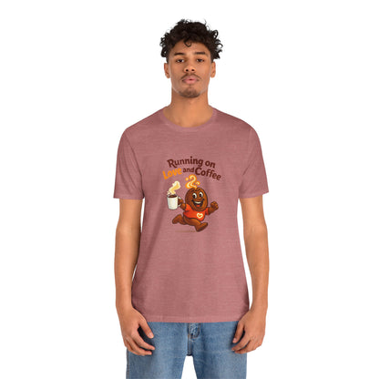 Free The Bean Running on Love & Coffee Unisex Tee