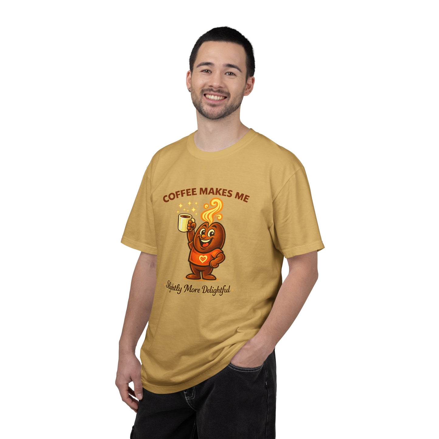 Coffee Makes Me Slightly More Delightful — Comfort Colors T-Shirt