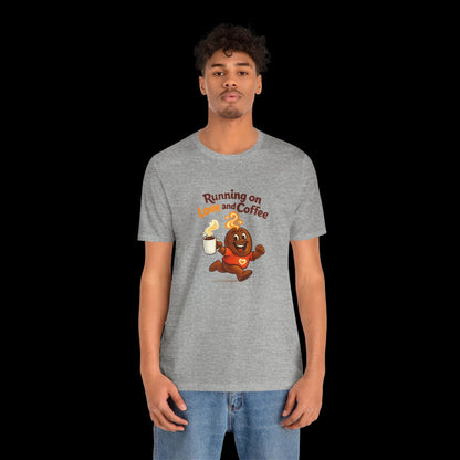 Free The Bean Running on Love & Coffee Unisex Tee