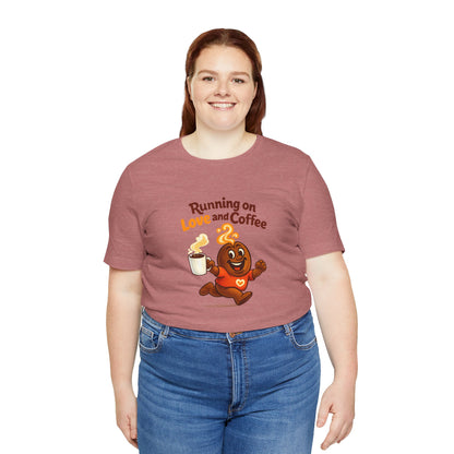 Free The Bean Running on Love & Coffee Unisex Tee