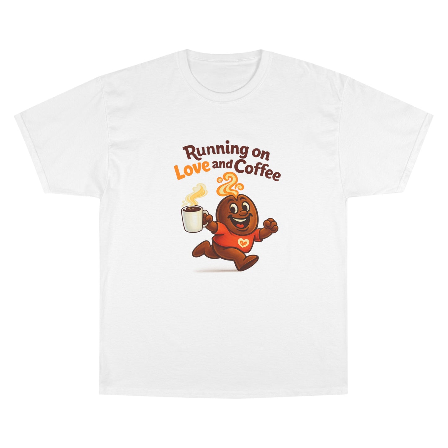 Free The Bean Running On Love Coffee Tee