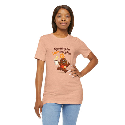 Free The Bean Running on Love & Coffee Unisex Tee