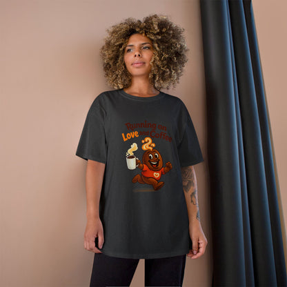 Free The Bean Running On Love Coffee Tee