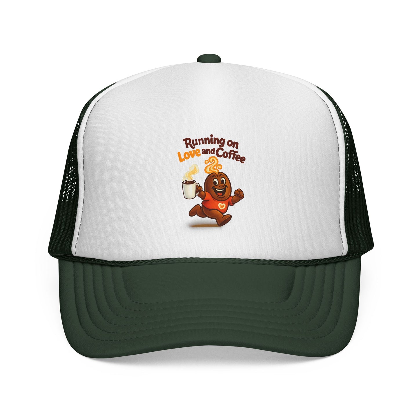 Free The Bean Running on Love & Coffee Trucker Caps