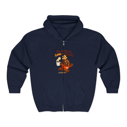 Free The Bean Running On Love & Coffee Comfort Unisex Hooded Sweatshirt
