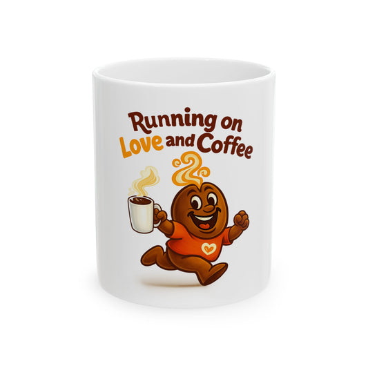 Freebie Running on Love & Coffee 11oz Mug