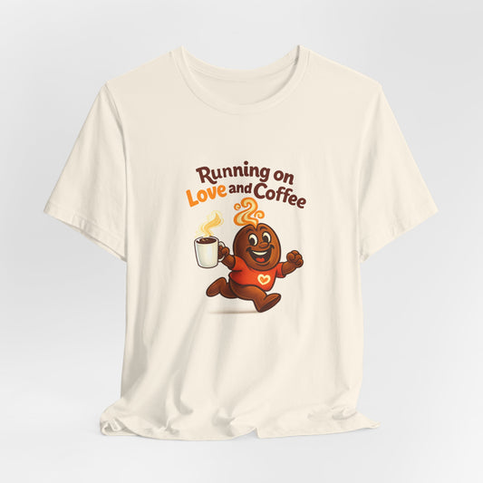 Free The Bean Running on Love & Coffee Unisex Tee