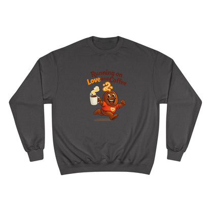 Free The Bean Running on Love & Coffee Unisex Crew Sweatshirt