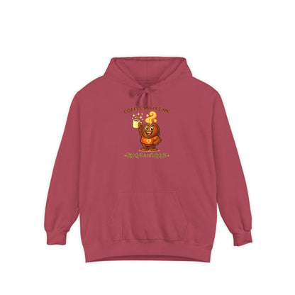 Coffee Makes Me Slightly More Delightful — Comfort Colors Hoodie