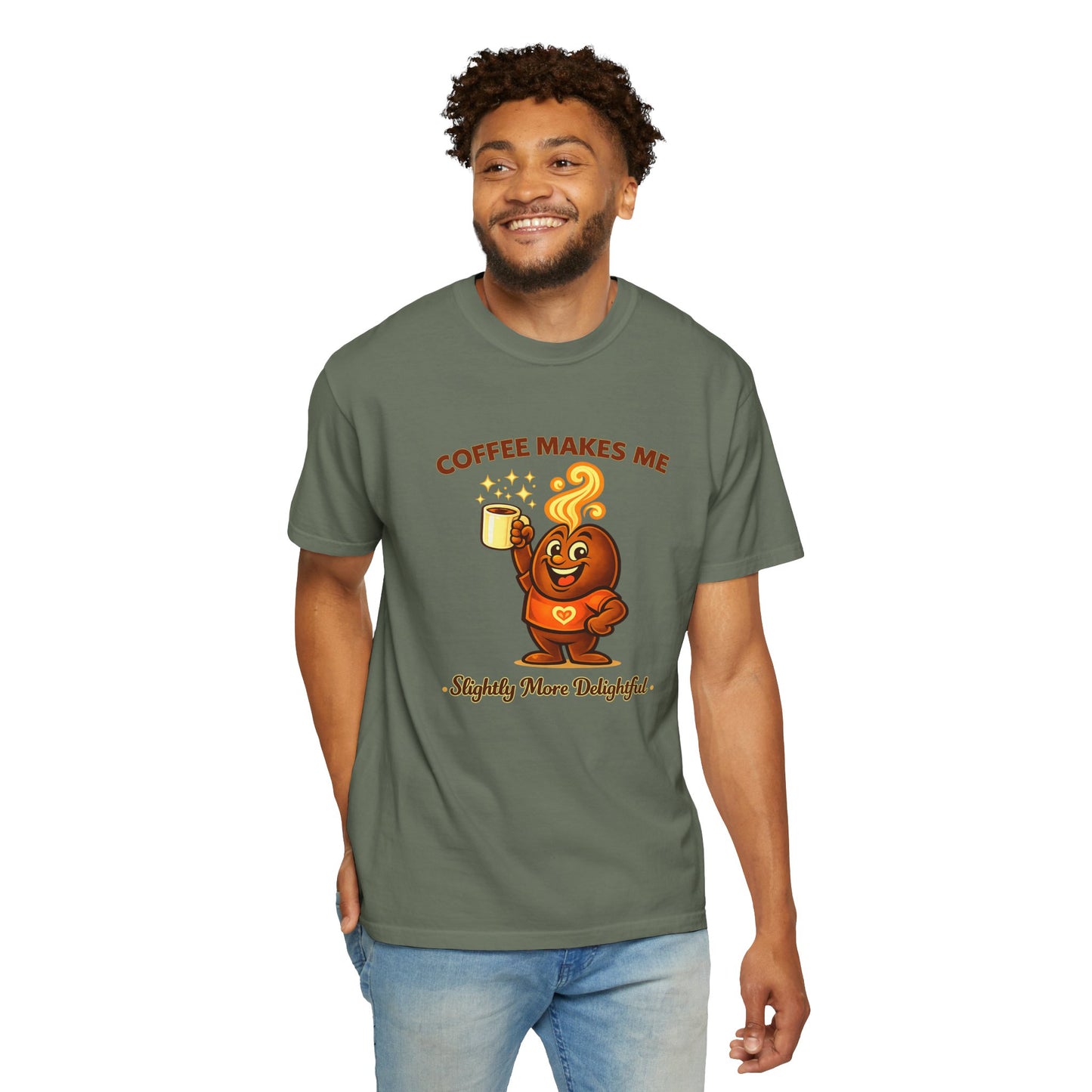 Coffee Makes Me Slightly More Delightful — Comfort Colors T-Shirt