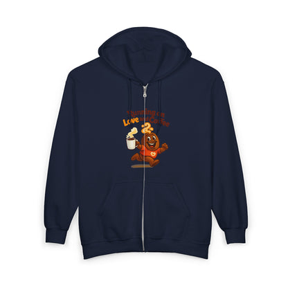 Free The Bean Running On Love & Coffee Comfort Unisex Hooded Sweatshirt