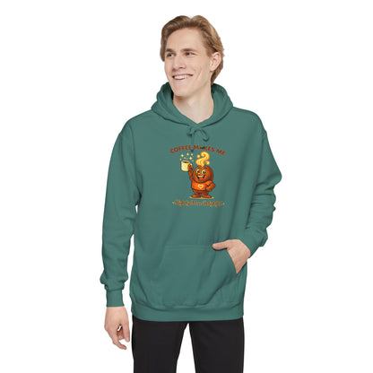 Coffee Makes Me Slightly More Delightful — Comfort Colors Hoodie