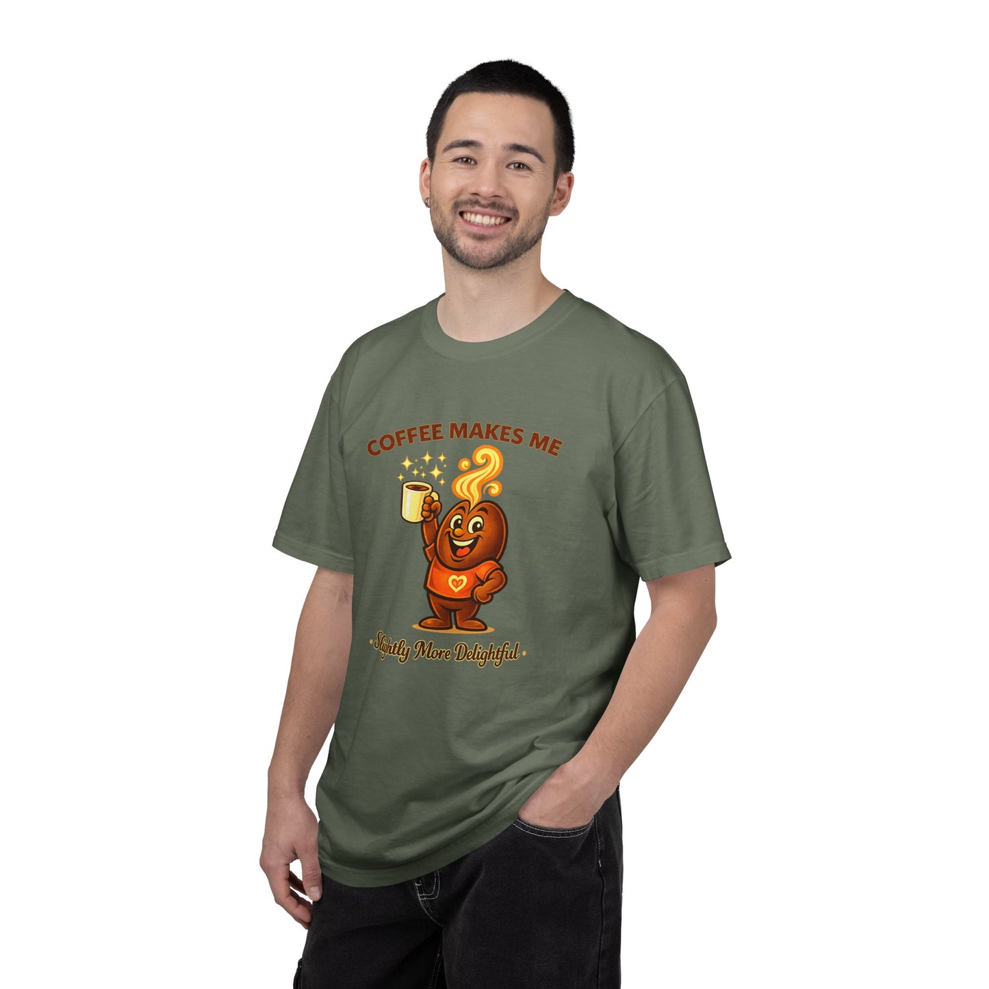 Coffee Makes Me Slightly More Delightful — Comfort Colors T-Shirt