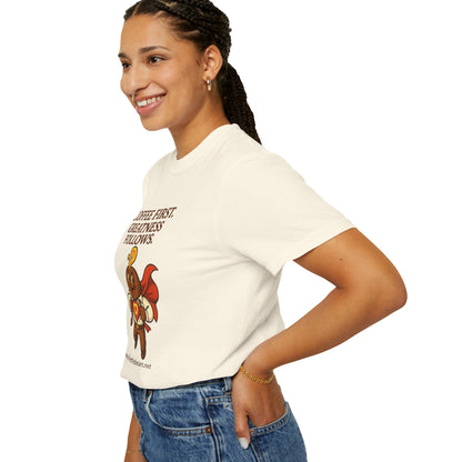 Coffee First, Greatness Follows — Comfort Colors T-Shirt