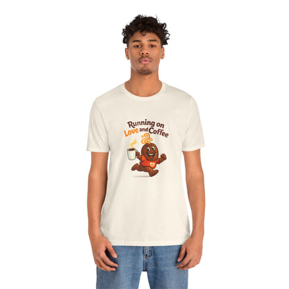 Free The Bean Running on Love & Coffee Unisex Tee