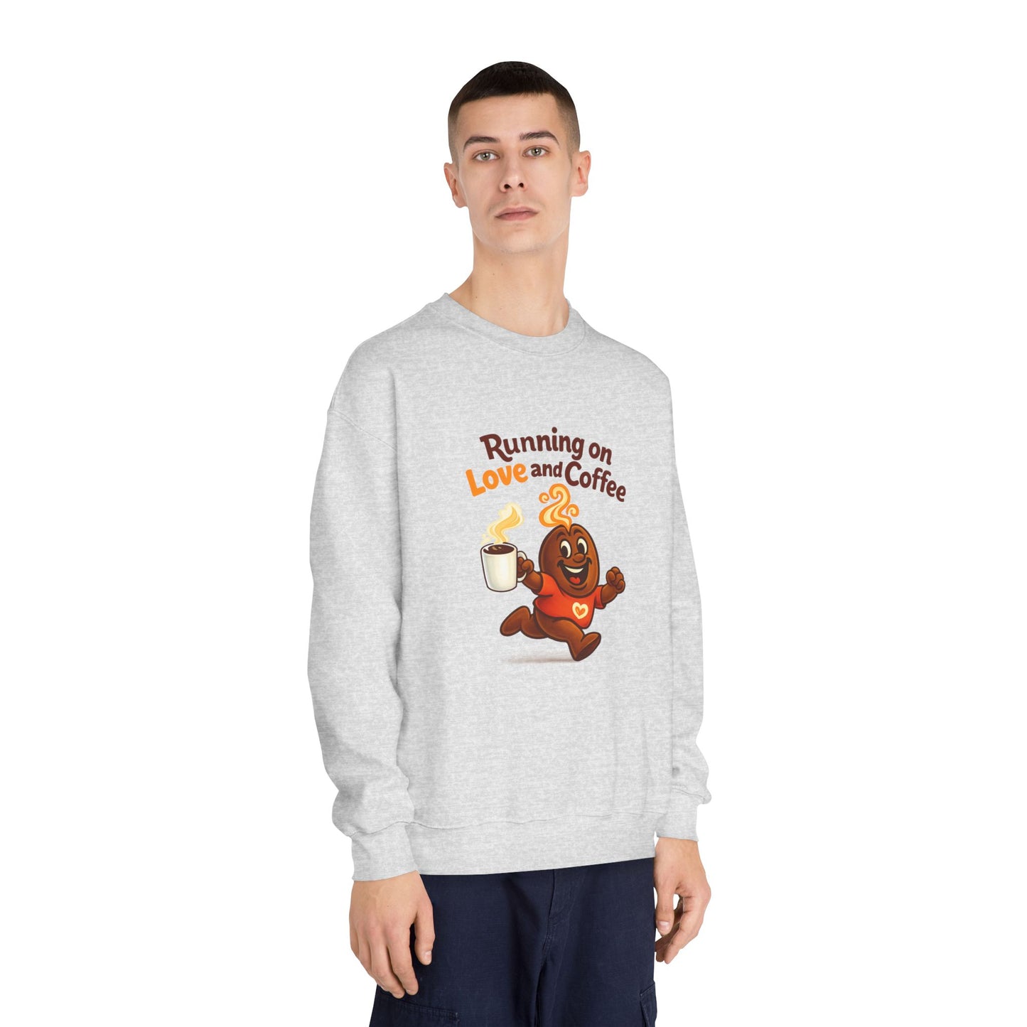 Free The Bean Running on Love & Coffee Comfort Unisex Sweatshirt