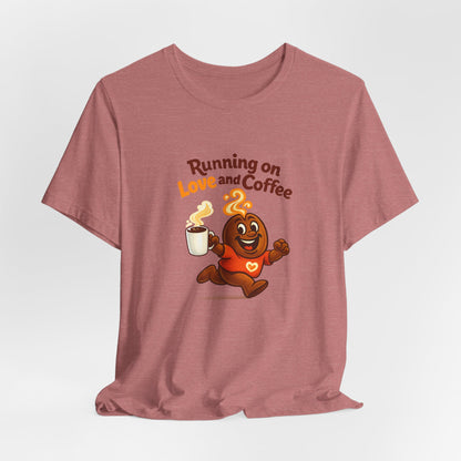 Free The Bean Running on Love & Coffee Unisex Tee