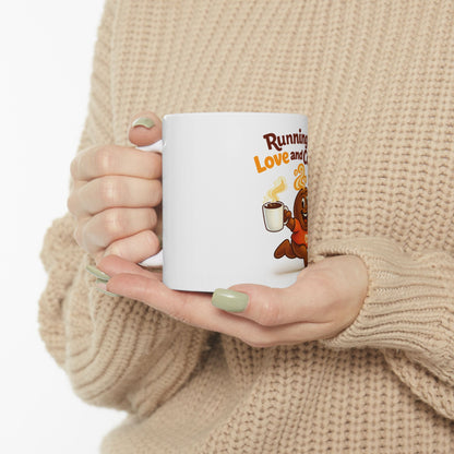Freebie Running on Love & Coffee 11oz Mug