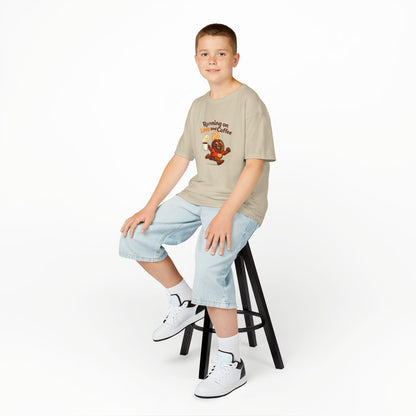Running on Love & Coffee Kids T-Shirt