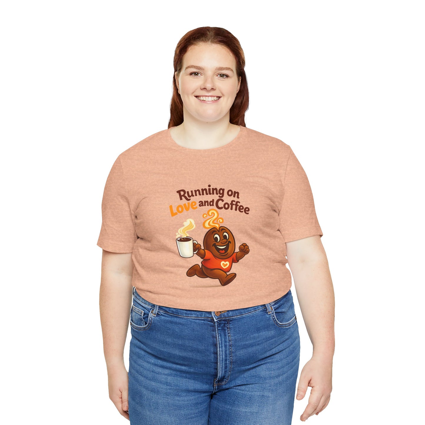 Free The Bean Running on Love & Coffee Unisex Tee