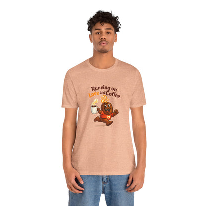 Free The Bean Running on Love & Coffee Unisex Tee