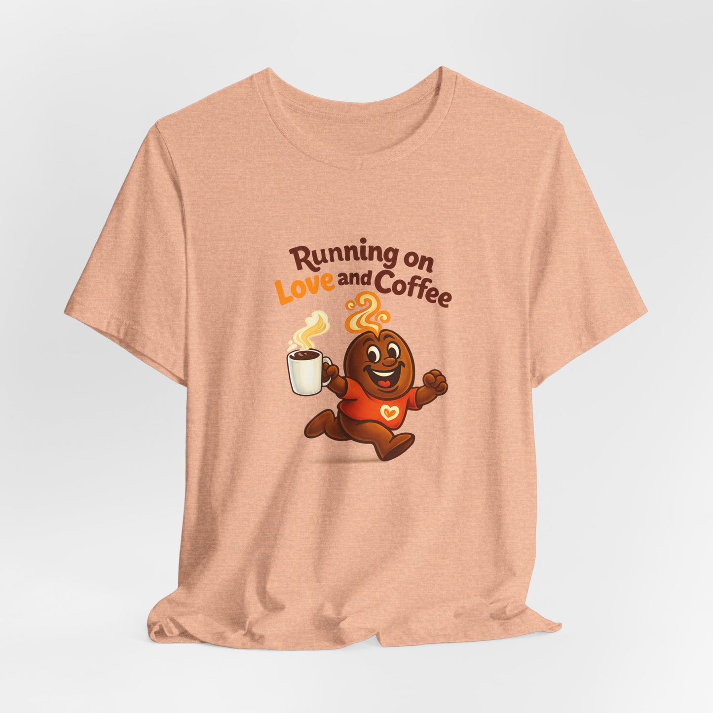 Free The Bean Running on Love & Coffee Unisex Tee