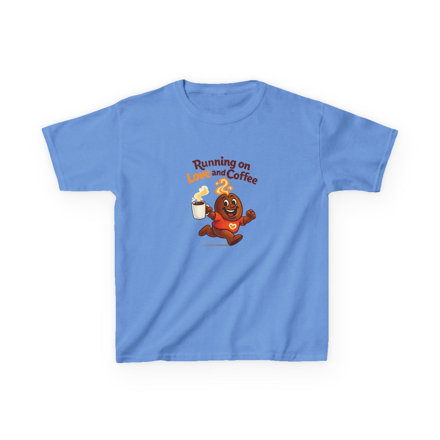 Running on Love & Coffee Kids T-Shirt