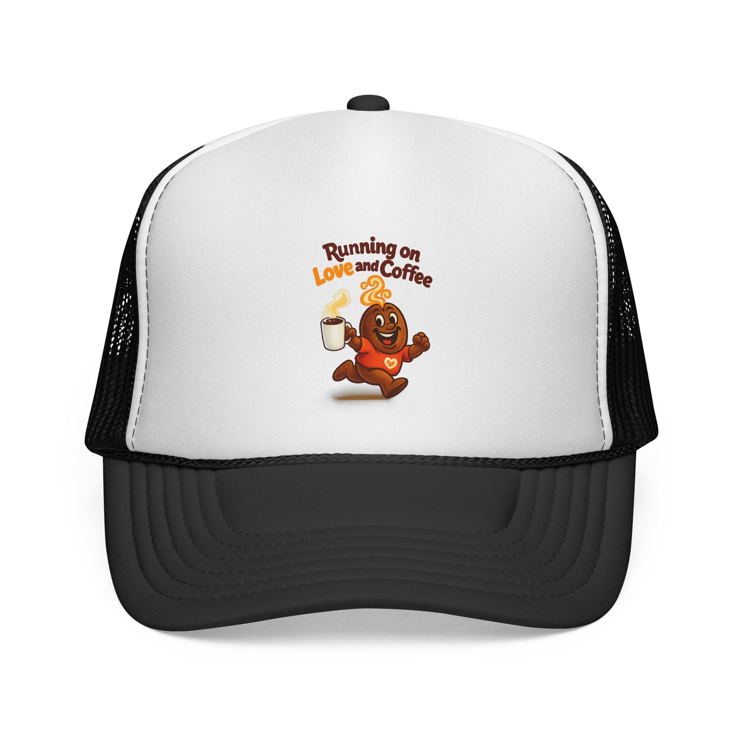 Free The Bean Running on Love & Coffee Trucker Caps