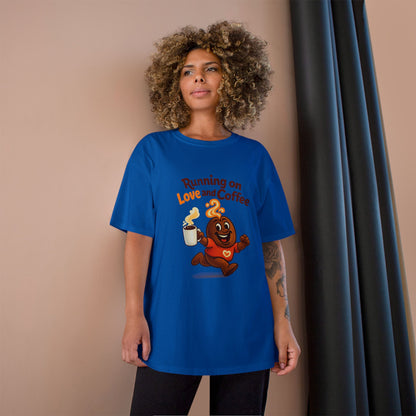 Free The Bean Running On Love Coffee Tee