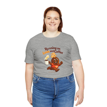 Free The Bean Running on Love & Coffee Unisex Tee
