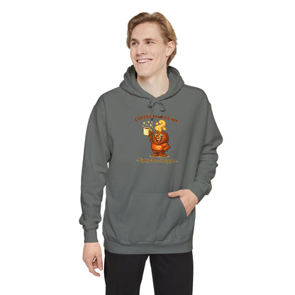 Coffee Makes Me Slightly More Delightful — Comfort Colors Hoodie