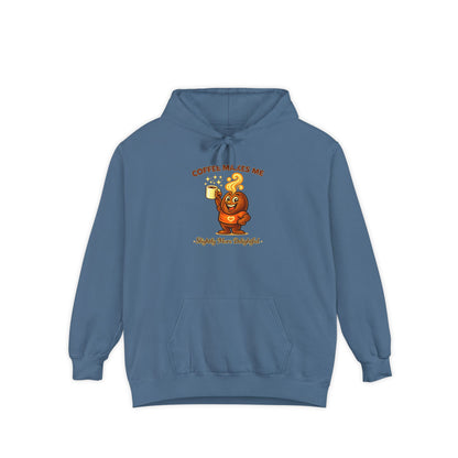 Coffee Makes Me Slightly More Delightful — Comfort Colors Hoodie