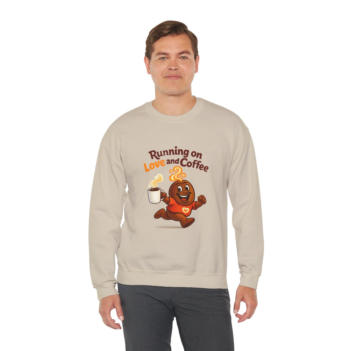 Free The Bean Running on Love & Coffee Unisex Sweatshirt