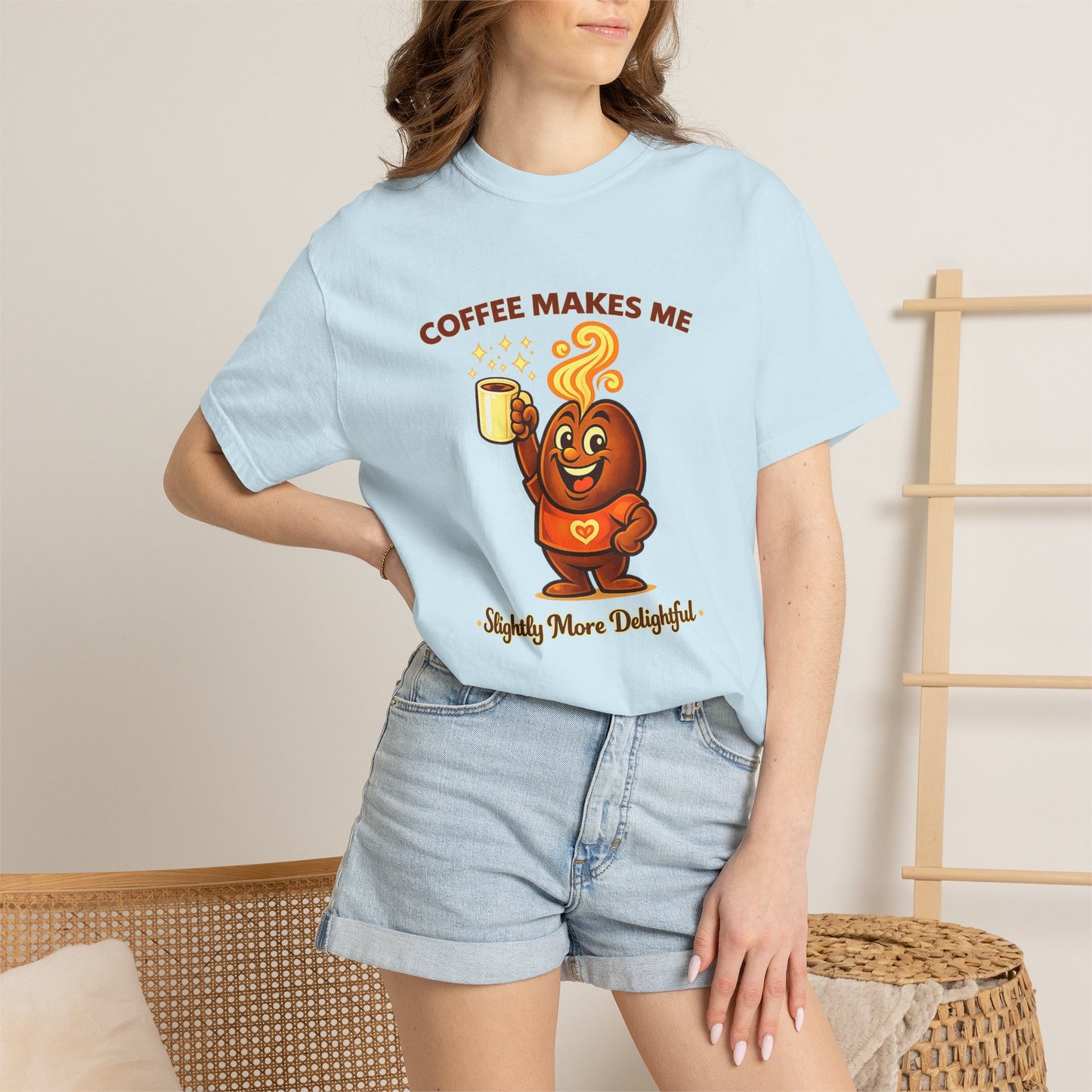 Coffee Makes Me Slightly More Delightful — Comfort Colors T-Shirt