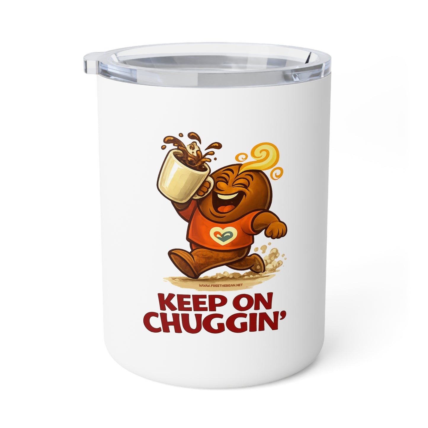 Free The Bean Insulated Coffee Mug, 10oz